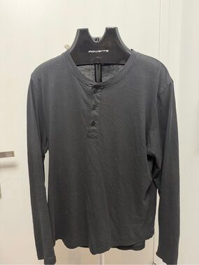 Alternative Apparel Black Henley